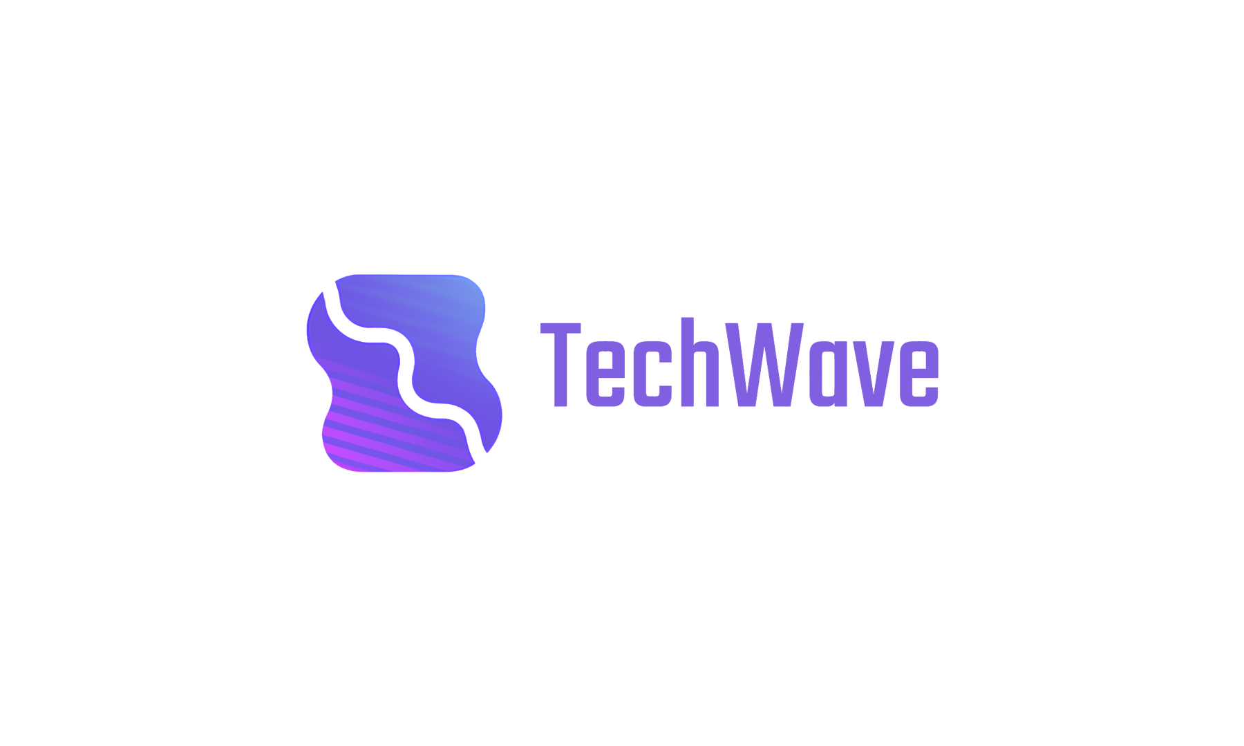 Modern Logo Maker Logo for TechWave 1