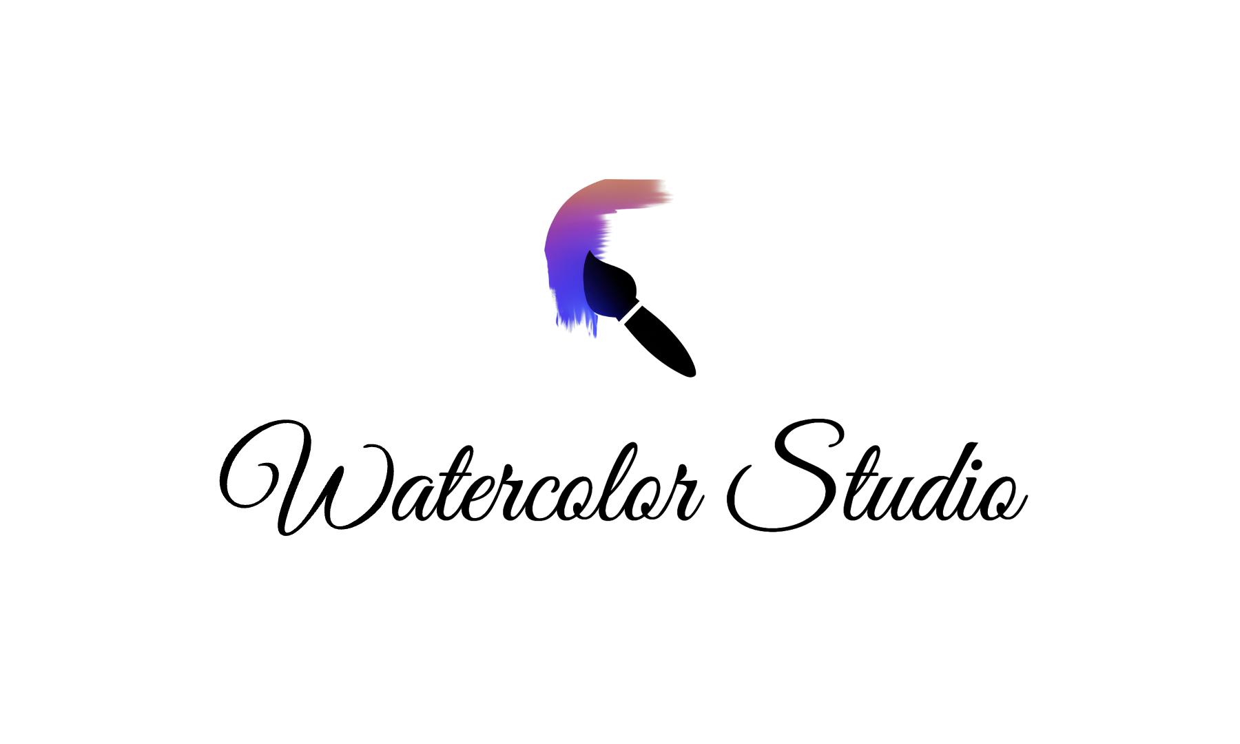 Watercolor Logo Maker Logo for Watercolor Studio 3
