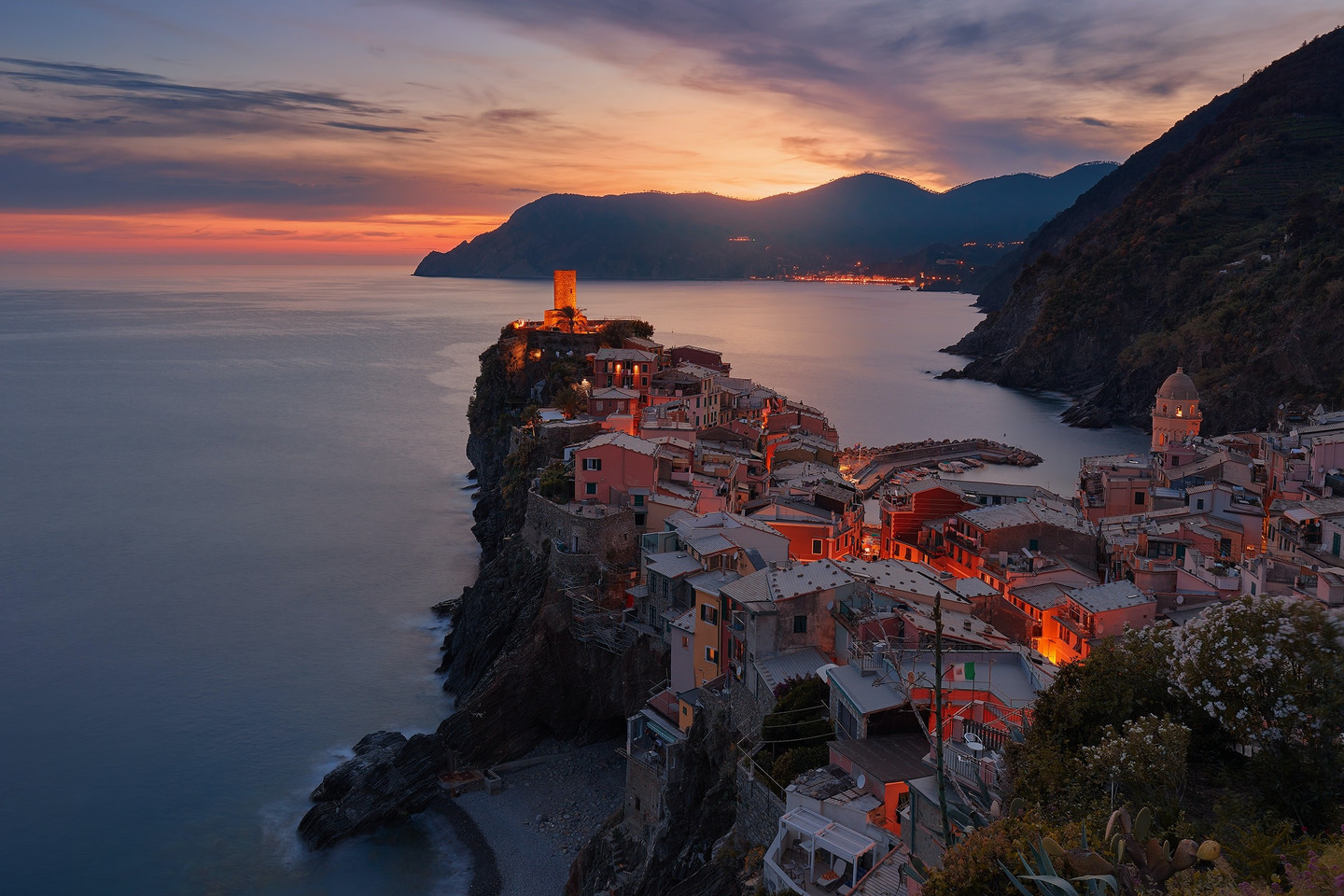 Serene coastal landscape