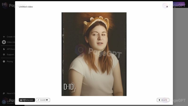 D-ID screenshot Vid 3