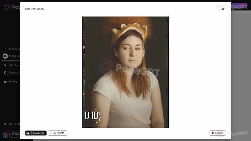 D-ID screenshot Vid 5