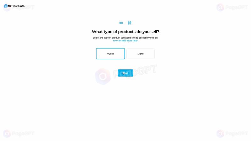 GetReviews.ai screenshot Start 1