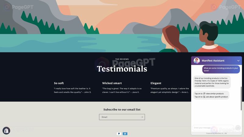 Manifest screenshot Chat 1
