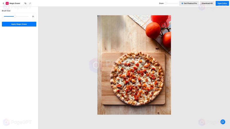 Pixelcut screenshot Erase 4