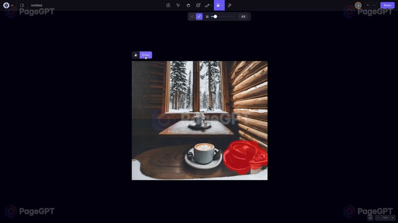 Playground AI screenshot Erase