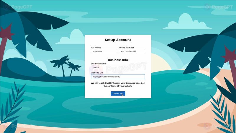 Seashore.ai screenshot Setup