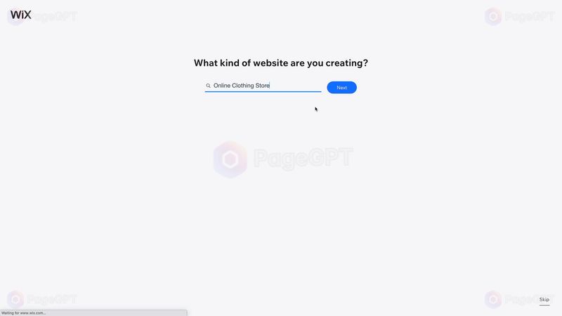 Wix ADI screenshot Create 2