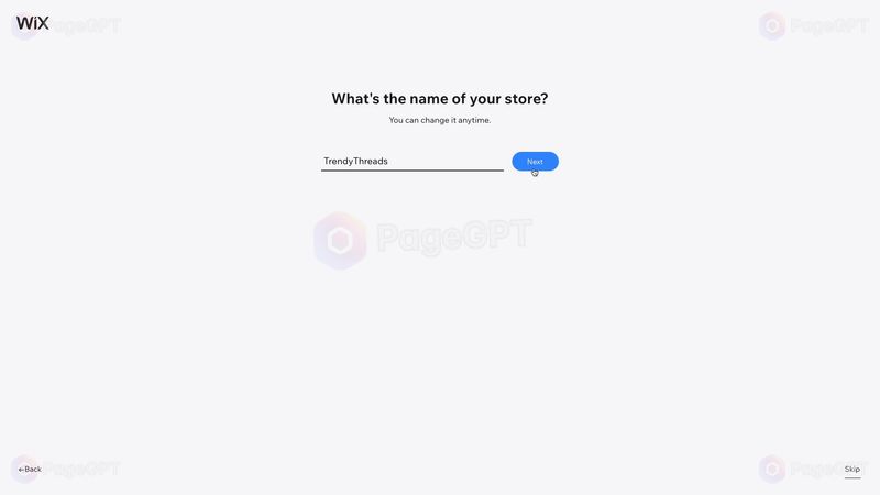 Wix ADI screenshot Create 3
