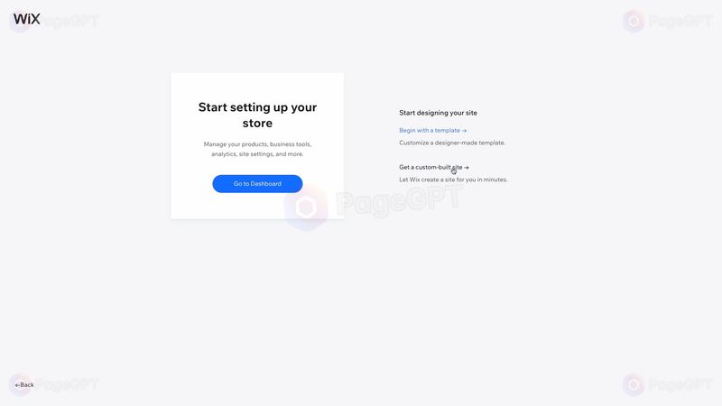 Wix ADI screenshot Create 4