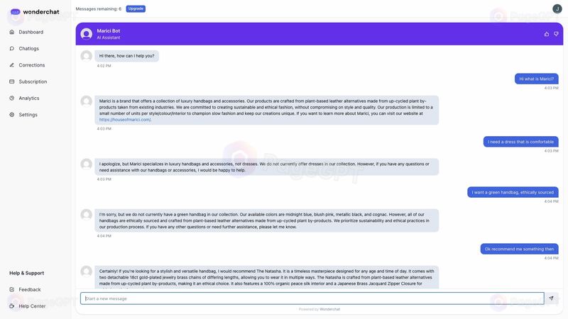 Wonderchat screenshot Chat 2